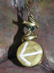 Rune Necklace 'Tiwaz' Symbol