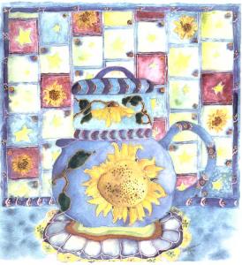 Teapot and Quilt
